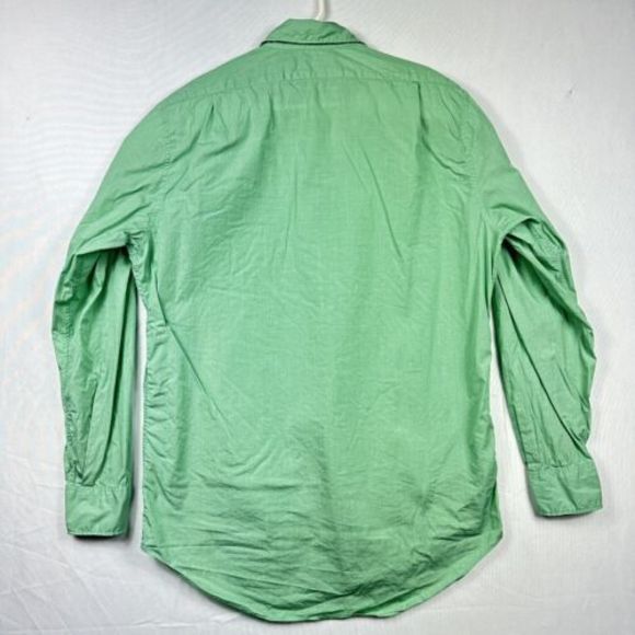 SID MASHBURN Mens Button Up Shirt Large Mint Green Long Sleeve Oxford - Picture 2 of 11